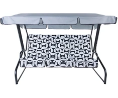 Sodo sūpynių stogelis 220 x 128 cm Monte Carlo pilka D031-26CW PATIO