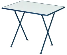Staliukas turistinis Sevelit 60 x 80 cm balta / mėlyna PATIO