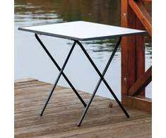 Staliukas turistinis Sevelit 60 x 80 cm balta / antracito PATIO