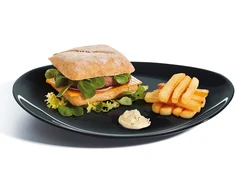 Steak Friends Time Ovali lėkštė 30 x 26 cm Juoda LUMINARC