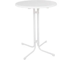Sodo stalas 85 cm marmurinis / baltas PATIO
