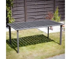 Sodo stalas 160 x 90 Saulės antracitas PATIO