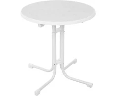 Staliukas sodo Dine &amp; Relax 70 cm marble / balta PATIO