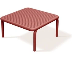 Prosperplast Brene Retro Raudona Garden kavos staliukas 79,5 x 79,5 cm FERNE