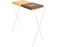 Šiukšlių maišų stovas 2 skyrių Flipo geltona/rusty JOTTA