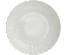Sriubos lėkštė AMBITION Perla, baltos sp., porcelianas, 21,5 cm