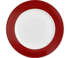 Lėkštė Aura Ambition Ø27cm balta/raudona