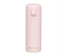 Termo puodelis su saugos mygtuku Alice Ambition 350 ml rožinis