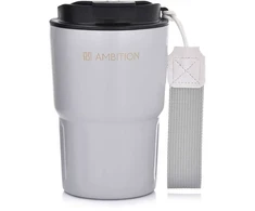 Paparčio termo puodelis 350 ml pilkas AMBITION