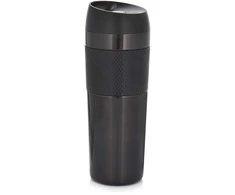 Terminis puodelis metalinis 450 ml juodas AMBITION