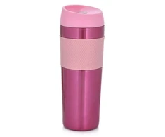 Termo puodelis Metalic 450 ml rožinė AMBITION