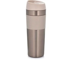 Termo puodelis Metalic 450 ml smėlio spalva AMBITION