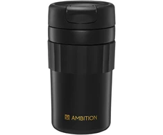 Termo puodelis Nino 450 ml juoda AMBITION