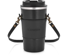 Termo puodelis su paskiem Camel 500 ml juoda AMBITION