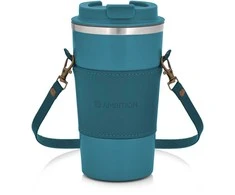 Termo puodelis su paskiem Camel 500 ml mėlyna AMBITION