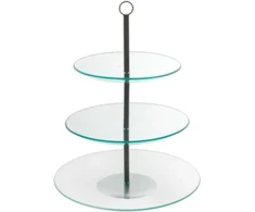 Leila stiklo padėklas, trijų lygių, 30 cm AMBITION