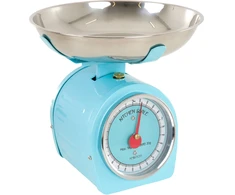 Virtuvinės svarstyklės mėlyna su czerwoną wskazówką 5kg AMBITION