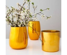 Gold Deco stiklo vaza 17cm AMBITION