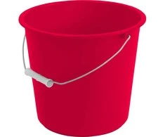 Kibiras plastikinis 5 l raudona spalva Jotta 229001