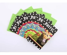 Gimtadienio kvietimai su vokais Muppets 6 vnt DISNEY MIX OF COLRS