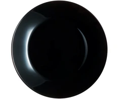Zelie pietų lėkščių rinkinys 6 asmenims, 25 cm, juodos spalvos, LUMINARC