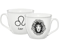 Zodiako porcelianinis puodelis 550 ml Liūtas AMBITION