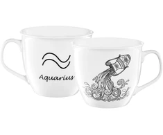 Zodiako porcelianinis puodelis 550 ml Vandenis AMBITION