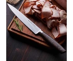 MĖSOS PEILIS 21 CM, RANKENĖLĖ „RŪKYTO ĄŽUOLO“ SPALVOS