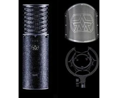 Aston Microphones Spirit Juodas Bundle – kondensacinis mikrofonas + pop filtras