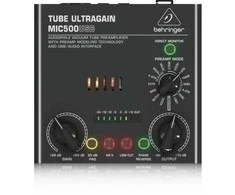 Behringer MIC500USB – vamzdinis mikrofono pirminis stiprintuvas