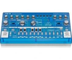 Behringer TD-3-BB Syntezator linii basowej mėlyna przeźroczysty