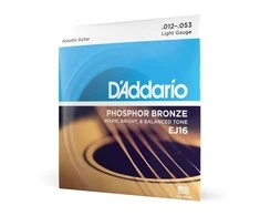 Stygos akustinei gitarai D'Addario EJ16 .012