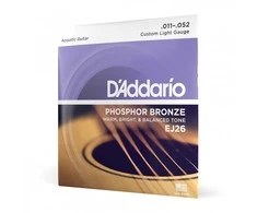 Stygos akustinei gitarai D'Addario EJ26 .011