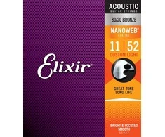 Elixir Eliksyras Stygos ak. gitarai Eliksyras 11027 0.011-0.052 Bronze Nanoweb
