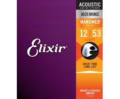Elixir Eliksyras Stygos ak. gitarai Eliksyras 11052 0.012-0.053 Bronze Nanoweb
