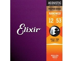 Elixir Eliksyras Stygos ak. gitarai Eliksyras 16052 0.012-0.053 Phosphor Bronze Nanoweb