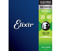 Elixir Strings Eliksyras Strings Eliksyras 19052 Optiweb Light - elektrinės gitaros stygos (10–46)