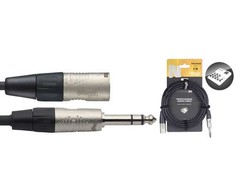 Audio kabelis Stagg REAN 6.35mm Jack TRS - XLR /m 3m
