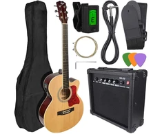 V-TONE EAG SET NT - set (4/4 electro-acoustic guitar, natural + amplifier)