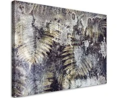 Paveikslas ant drobės, Auksiniai paparčio lapai 60x40 cm