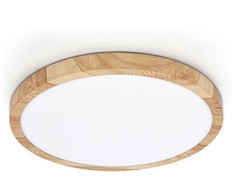 32W LED lubinis šviestuvas ALATA, medžio/baltos sp., 2800/4000/6000K, IP44