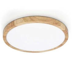 32W LED lubinis šviestuvas ALATA, medžio/baltos sp., 2800/4000/6000K, IP44