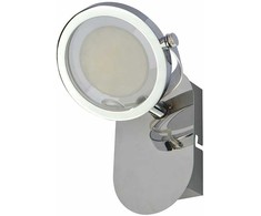 Lubinis šviestuvas 5W LED paviršinis šviestuvas ALESSIO, chromo sp./skaidrus, 3000K