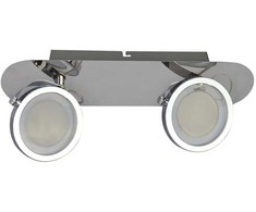 Lubinis šviestuvas 5W LED paviršinis šviestuvas ALESSIO, chromo sp./skaidrus, 3000K