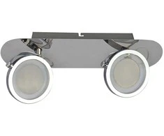 Lubinis šviestuvas 5W LED paviršinis šviestuvas ALESSIO, chromo sp./skaidrus, 3000K