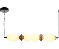 Lubinis šviestuvas 23W LED pakabinamas šviestuvas BALOS, juodos/baltos sp., 3000K