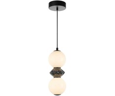 Lubinis šviestuvas 10W LED pakabinamas šviestuvas BALOS, juodos/baltos sp., 3000K