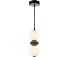 Lubinis šviestuvas 10W LED pakabinamas šviestuvas BALOS, juodos/baltos sp., 3000K