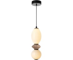 Lubinis šviestuvas 12W LED pakabinamas šviestuvas BALOS, juodos/baltos sp., 3000K