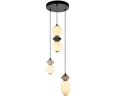 Lubinis šviestuvas 19W LED pakabinamas šviestuvas BALOS, juodos/baltos sp., 3000K